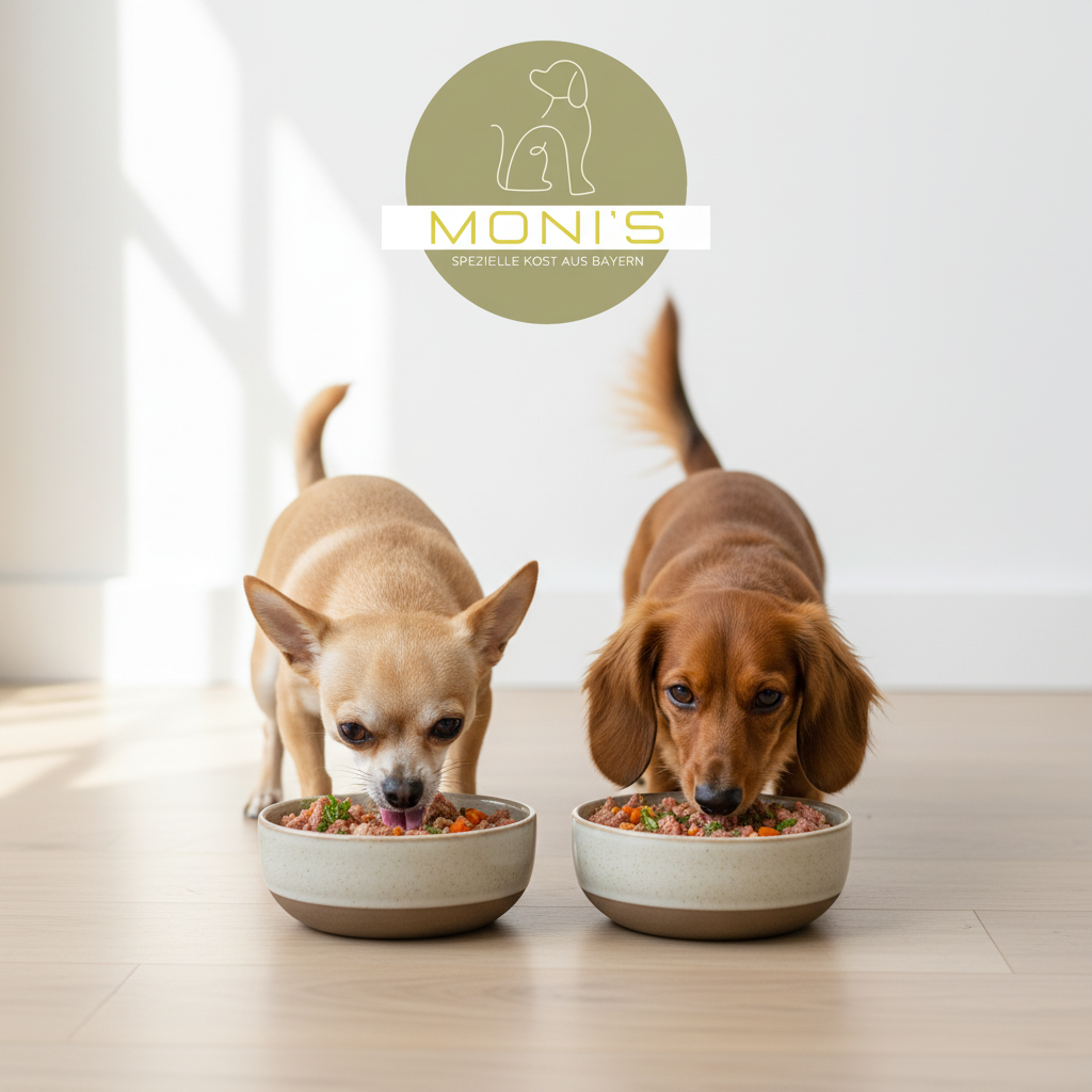 Kleine Hunde mit Moni's Logo