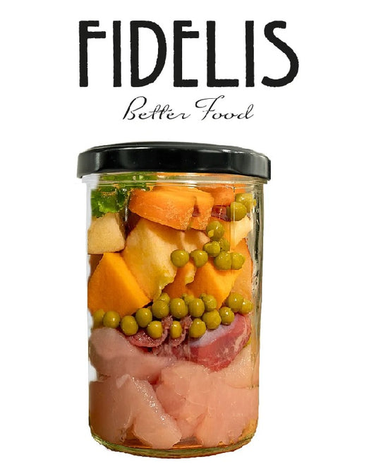 FIDELIS Frische-Menü im Glas - Dampfgegart für Hunde
