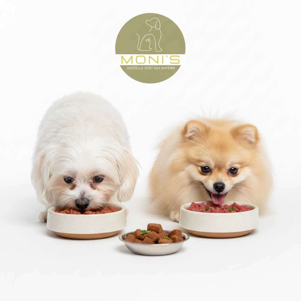 Malteser & Spitz mit Moni's Logo
