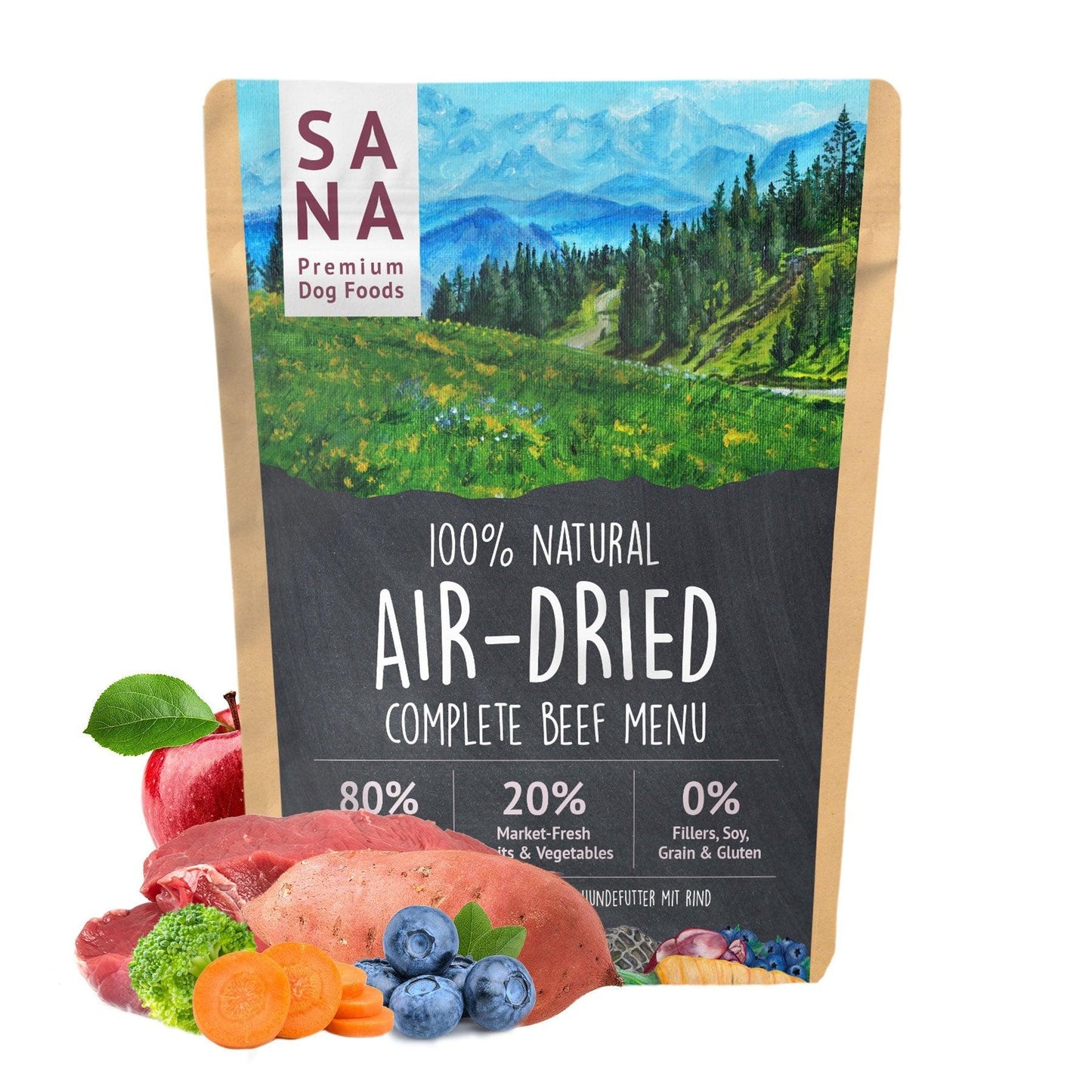 SANA Trocken Menü Rind – Air Dried Hundefutter
