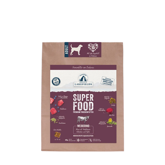 Lakefields Trockenfutter SUPERFOOD Rind